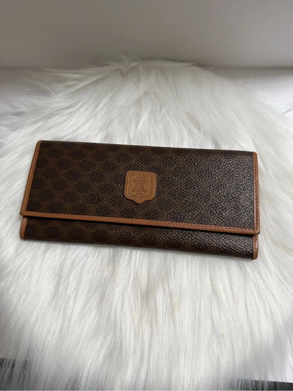 Celine vintage macadam long wallet